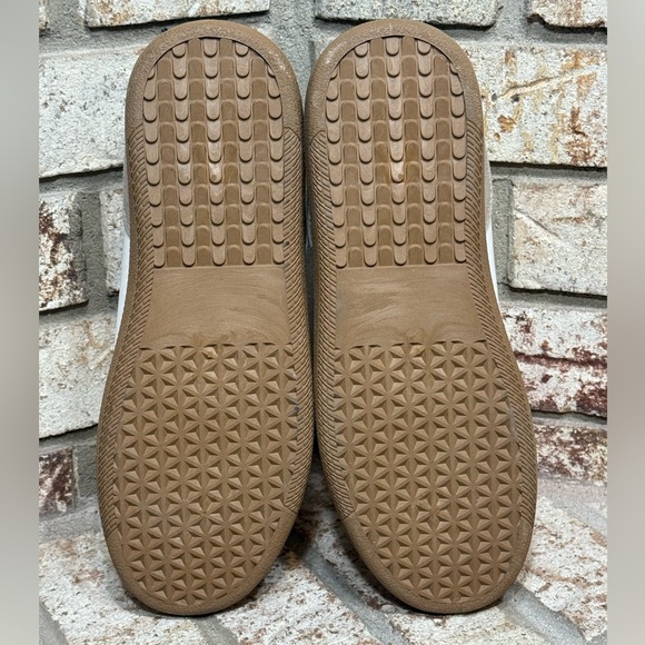 Madden Girl Striker White and Taupe Retro Runner Sneakers Casual - Picture 7 of 11